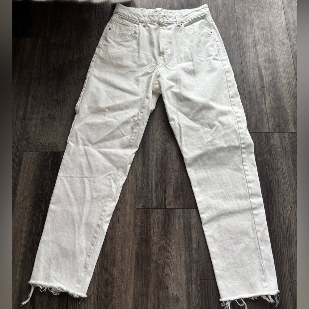 Zara White Jean
